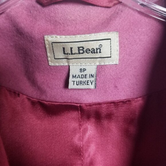 LL Bean Women's Wool/Cashmere Pink Office Career Blazer Sz 8P - Picture 3 of 7